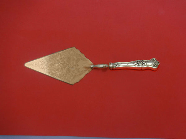 Edgewood by International Sterling Silver Pastry Server Fancy Vermeil Custom