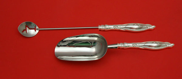 Mille Fleurs by International Sterling Silver Bar Set 2pc HHWS  Custom Made