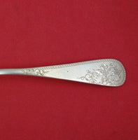 Duhme Bright-Cut Sterling Silver Egg Spoon Gold Washed 4 7/8"