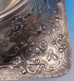 Louis XV Sterling Silver Powder Puff Vanity Base Cupids c1890 Rare Huge (#8376)