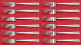 Pantheon by International Sterling Silver Regular Fork Set of 12 pcs 7 1/4"