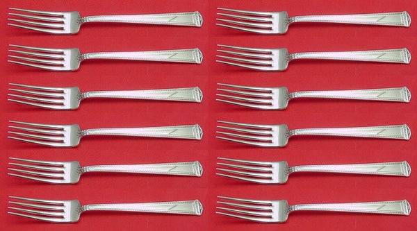Pantheon by International Sterling Silver Regular Fork Set of 12 pcs 7 1/4"