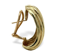 A Pair of 14k Yellow Gold Heavy Earrings Jewelry 28.2g High Quality (#J6884)