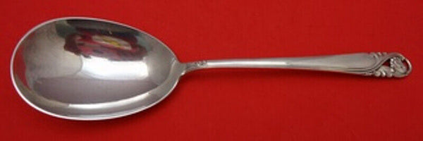 Spring Glory by International Sterling Silver Salad Serving Spoon AS 9 3/8"