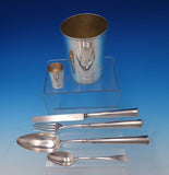 Austrian .812 Silver Traveling Set 6pc in Fitted Leatherette Case (#7566)