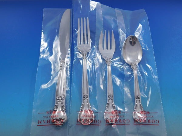 Chantilly by Gorham Sterling Silver Flatware Set Service 52 pcs Place Size New