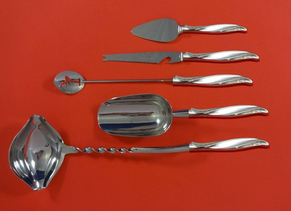 Pine Spray by International Sterling Silver Cocktail Party Bar Set 5pc Custom