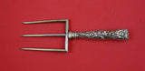 Flora by Shiebler Sterling Silver Toast Fork HH w/ daisy  7 1/4"