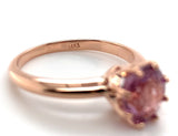 14k Rose Gold 1.92 Carat Pink Genuine Natural Spinel Solitaire Ring (#J7321)