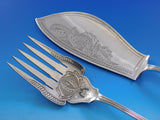 Beekman by Tiffany and Co Sterling Silver Fish Serving Set 2pc Bright-Cut