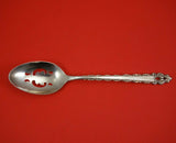 La Strada by International Sterling Silver Serving Spoon Pierced Original 8 3/4"