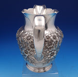 Repousse by Kirk Sterling Silver Water Pitcher #210AF 8 1/8" 24.1 ozt. (#7940)