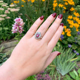 Platinum 1.62 Carat Genuine Natural Ruby Ring with .98cttw of Diamonds (#J6909)