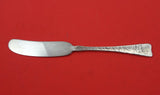 Lap Over Edge Acid Etched by Tiffany & Co Sterling Butter Spreader FH 6" Leaves