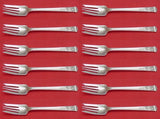 San Lorenzo by Tiffany and Co Sterling Silver Salad Fork Set 12 pcs 6 7/8"
