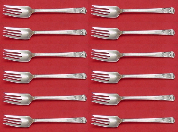 San Lorenzo by Tiffany and Co Sterling Silver Salad Fork Set 12 pcs 6 7/8"