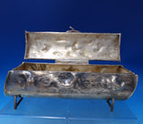 Italian Sterling Silver Box in Log Form w/Applied Branch Handle Feet (#7456)