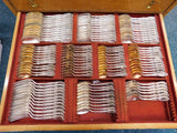 Chrysanthemum Tiffany Sterling Silver Flatware Set Service 255 pcs Fitted Chest