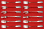Old English Tipt By Gorham Sterling Silver Cocktail Fork Set 12 pieces 5 1/4"