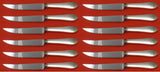 Faneuil by Tiffany & Co. Sterling Silver Steak Knife Set 12pc Custom Made 8 1/2"