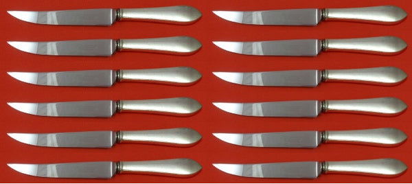 Faneuil by Tiffany & Co. Sterling Silver Steak Knife Set 12pc Custom Made 8 1/2"