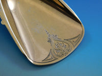 Decorated Ball End by George Sharp Sterling Silver Ice Cream Serving Spoon 11"