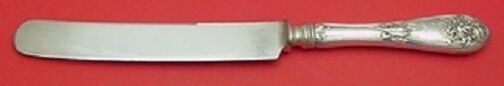 Fleur De Lis by Alvin Sterling Silver Regular Knife Blunt Silverplate 8 7/8"