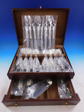 Grande Baroque by Wallace Sterling Silver Flatware Set Service 46 pieces New