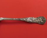 Bacchanalian English Sterling Silver Berry Spoon Ovoid w/ Fruit London 1872 9"