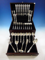 Prince Eugene by Alvin Sterling Silver Flatware Set 8 Service 61 Pcs Dinner Size