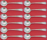 D'Orleans by Towle Sterling Silver Cream Soup Spoon Set of 12 pcs 6 1/2"