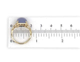 10k Yellow Gold 4.35ct Lavender Genuine Natural Chalcedony Ring Size 7 (#J7116)