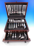 Sequoia by Ercuis Sterling Silver Flatware Set 12 Dinner Service 87 pcs French