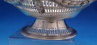English Victorian Sterling Silver Fruit Bowl London 1889 Harris Pierced (#7439)