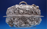 Repousse by Jenkins and Jenkins Sterling Silver Round Covered Dish #246 (#7821)