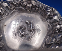 Cupid's Nosegay by Unger Sterling Silver Candy Dish Cupids Warming by Fire #7763