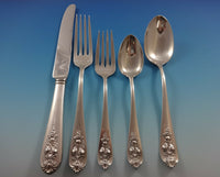 Pendant of Fruit by Lunt Sterling Silver Flatware Set For 12 Service 65 Pieces