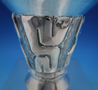 Sterling Silver Vase Handwrought with Faces 4 5/8" x 4 5/8" 6.4 ozt. (#6531)