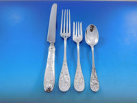 Audubon by Tiffany Sterling Silver Flatware Set 12 Service 64 pcs Dinner Birds
