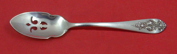 Pendant-of-Fruit by Lunt Sterling Silver Olive Spoon Pierced 5 3/4" Custom Made