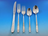 Autumn Leaves by Reed & Barton Sterling Silver Flatware Set 12 Service 65 pcs