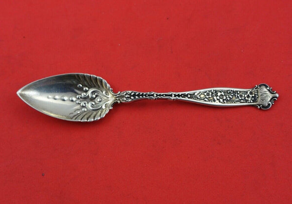 Dresden by Whiting Sterling Silver Grapefruit Spoon design in bowl 5 1/4"