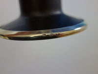 Puiforcat Mahogony and Sterling Silver Medium 8" Candlesticks New In Box Pair