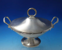 Louis XIV by Gorham Sterling Silver Tureen Stippled w/Gold Ribbon #195 F (#5591)