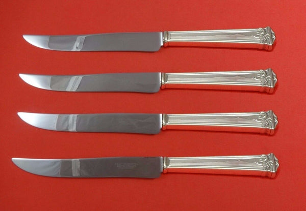 Trianon by International Sterling Silver Steak Knife Set 4pc Texas Sized Custom