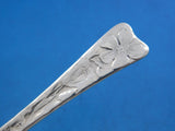 Lap Over Edge Acid Etched by Tiffany Sterling Silver Teaspoon Flax Flower 6"