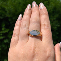 10k Yellow Gold Men's Signet Ring Blank with Marquise Shape Size 12 (#J6794)