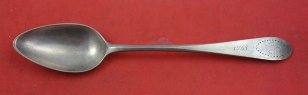 Bright-Cut by George Hutton Coin Silver Teaspoon 1765 5 5/8" Heirloom Silverware