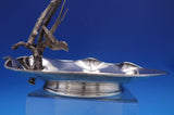 Silverplate Grape Stand Engraved Bees Butterflies Flowers 3-D Bird #9558 (#7271)
