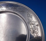 Meriden Britannia Sterling Silver Child's Plate Nursery Rhyme Kids #858 (#5256)